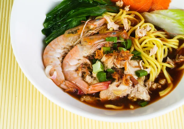 Prawn noodle - Malaysian food — Stock Photo, Image