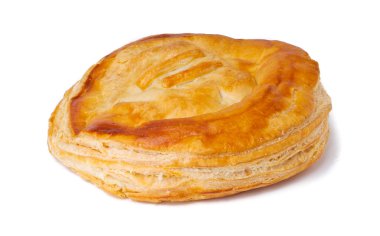 Beyaz bir arka plan üzerinde puf