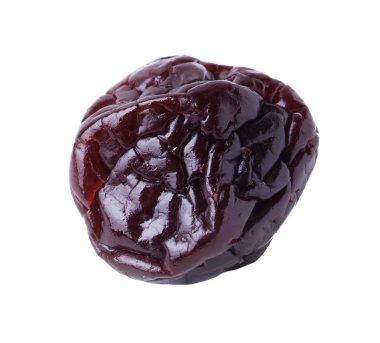 Kurumuş meyveler beyazda izole edilmiş.