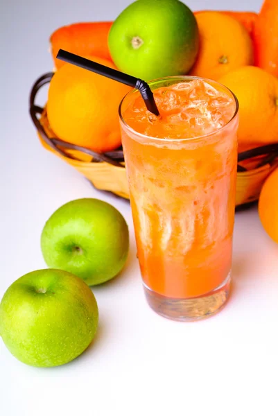 Fruit drink on background — Stock Photo, Image