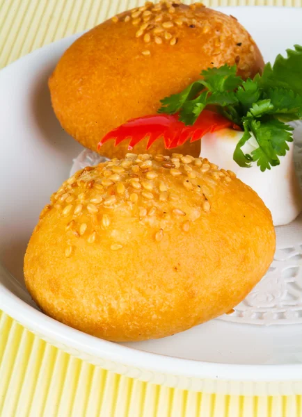 Brötchen. Brötchen im Hintergrund — Stockfoto