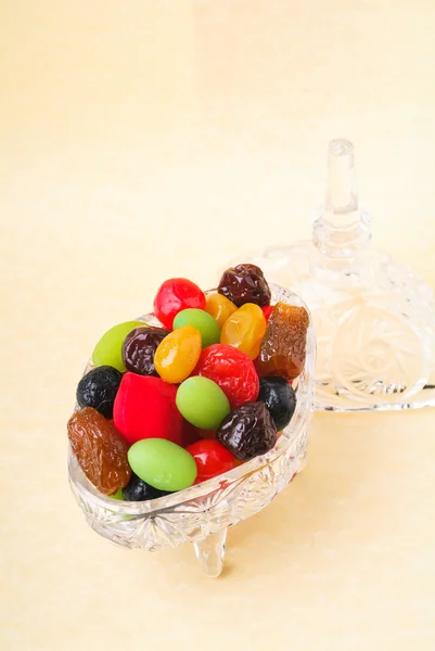 Sušené plody izolované na bílém — Stock fotografie
