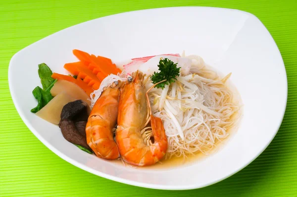 Prawn noodle - Malaysian food — Stock Photo, Image