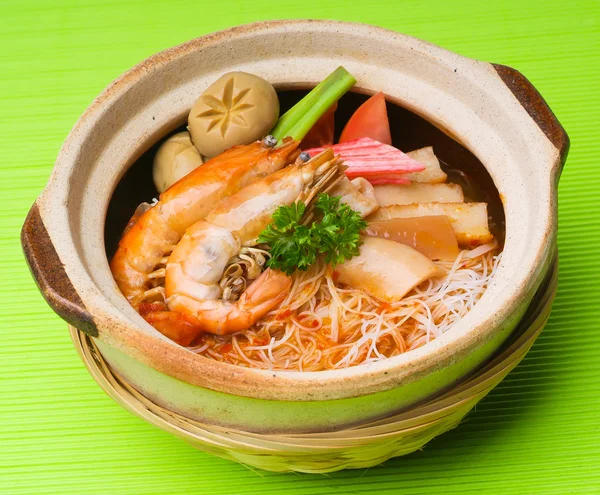 Rice Noodles sea food and Vegetables — Stock Photo, Image