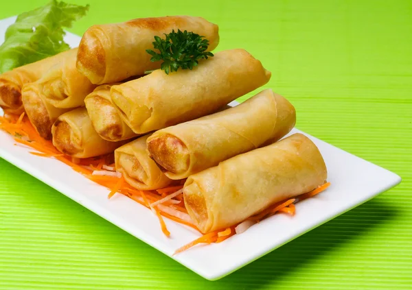 Spring roll na tle — Zdjęcie stockowe