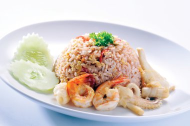 kızarmış pilav. dokuz Asya gıda yemekler bir dizi bölümü.