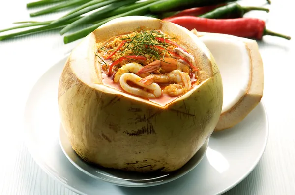 Thai Food Tom Yum frutti di mare — Foto Stock