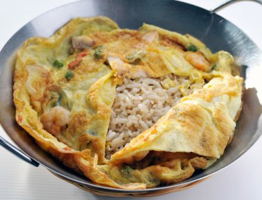 kızarmış pilav. dokuz Asya gıda yemekler bir dizi bölümü.