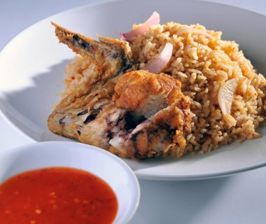 kızarmış pilav. dokuz Asya gıda yemekler bir dizi bölümü.