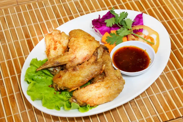 Chicken wings with a background — Stock Photo, Image