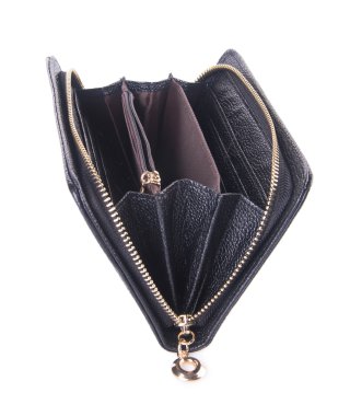 m-cüzdan. çanta bir arka plan üzerine açık