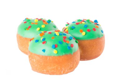 arka planda tatlı mini donut