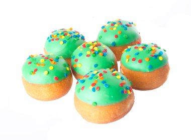 arka planda tatlı mini donut