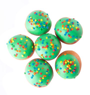 arka planda tatlı mini donut