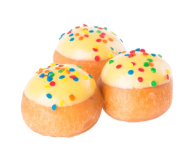 arka planda tatlı mini donut