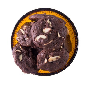 badem çikolata Çerezler özgeçmişlerine yongaları.