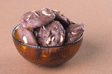 badem çikolata Çerezler özgeçmişlerine yongaları.