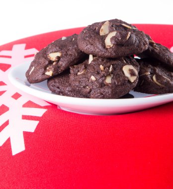 badem çikolata Çerezler özgeçmişlerine yongaları.