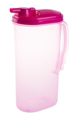 Su kavanoz. bir arka plan üzerinde plastik su kavanoz