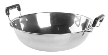 Wok, yemek wok arka planda Asya.