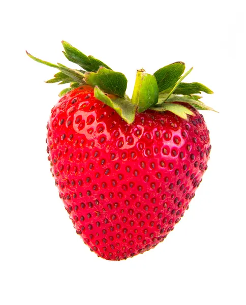 Färska jordgubbar på bakgrund — Stockfoto