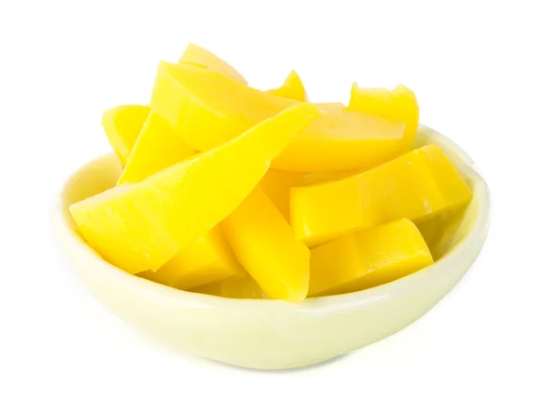 Frutta di mango conservata Spuntino su uno sfondo — Foto Stock