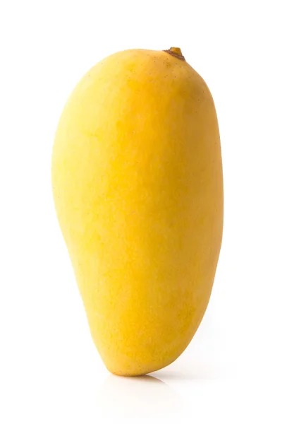 Fruta de mango amarillo sobre un fondo — Foto de Stock