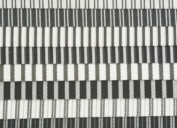 Texturizado de tela de algodón rayado Swatch — Foto de Stock