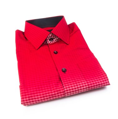 gömlek. bir arka plan üzerinde katlanmış erkek gömlek