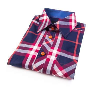 gömlek. bir arka plan üzerinde katlanmış erkek gömlek