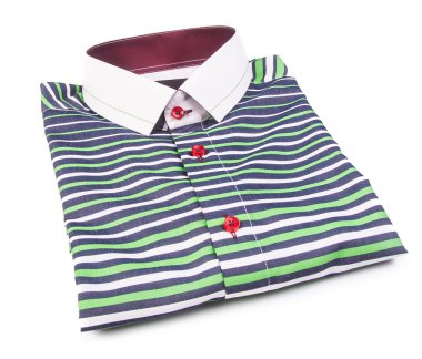 gömlek. bir arka plan üzerinde katlanmış erkek gömlek