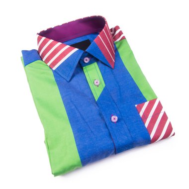 gömlek. bir arka plan üzerinde katlanmış erkek gömlek