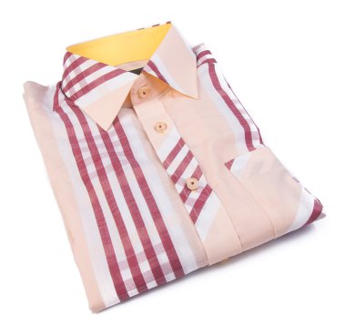 gömlek. bir arka plan üzerinde katlanmış erkek gömlek