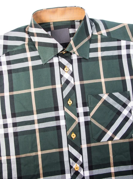 Shirt. mens shirt close-up op een achtergrond — Stockfoto