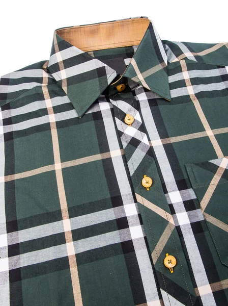 Shirt. mens shirt close-up op een achtergrond — Stockfoto