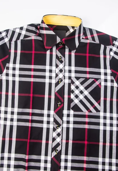 Shirt. mens shirt close-up op een achtergrond — Stockfoto