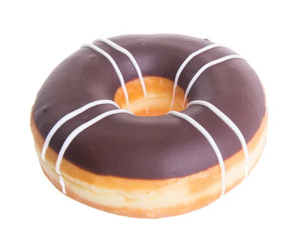 Chocolate donuts on a white background — Stock Photo, Image