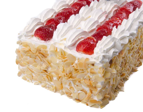 Gâteau, Gâteau de crème glacée sur fond — Photo