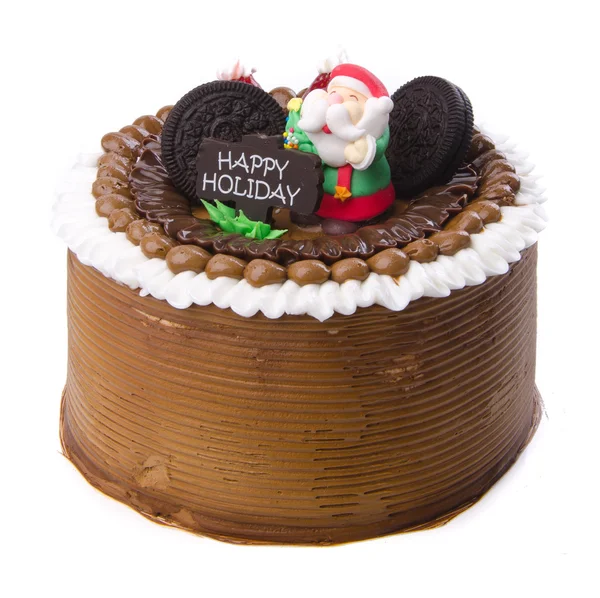Cake, Christmas ice cream cake — Stock Photo, Image