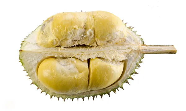 Durian, der König der Früchte Südostasiens im Hintergrund. — Stockfoto