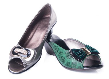 Ayakkabı. bir arka plan üzerinde kadın ayakkabı