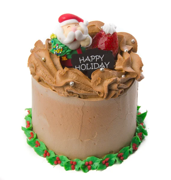 Cake, Christmas ice cream cake — Stock Photo, Image