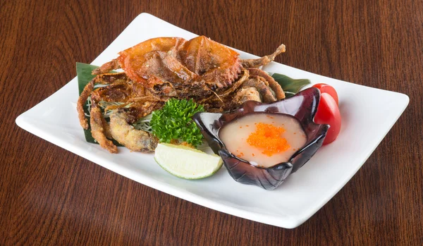 Japanese cuisine. crab on the background — Stock Photo, Image