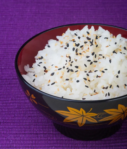 Japanese cuisine. rice on the background — Stock Photo, Image