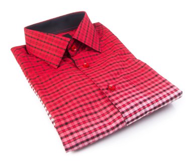 gömlek. bir arka plan üzerinde katlanmış erkek gömlek