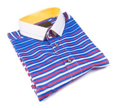 gömlek. bir arka plan üzerinde katlanmış erkek gömlek