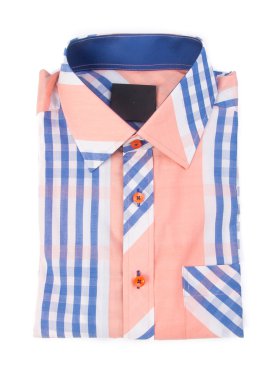 gömlek. bir arka plan üzerinde katlanmış erkek gömlek