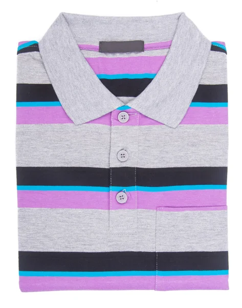 Shirt. mens gevouwen polo shirt op een achtergrond — Stockfoto