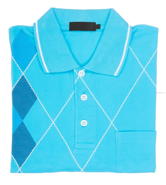 Camisa. polo para hombre doblado sobre un fondo — Foto de Stock