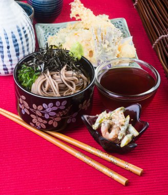 Japon mutfağı. Udon arka planda